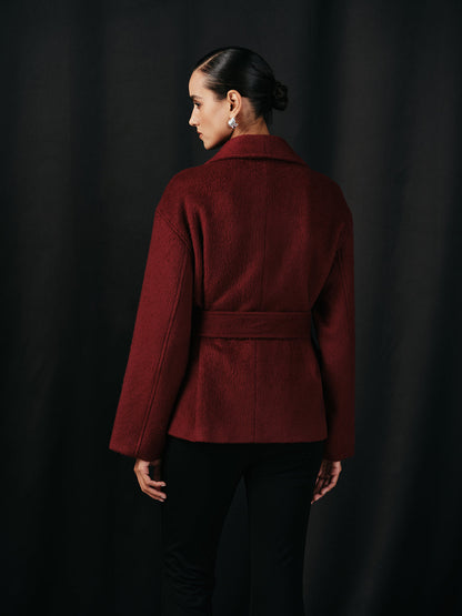 Ruœgy Manteau Portefeuille Ceinturé  Femme