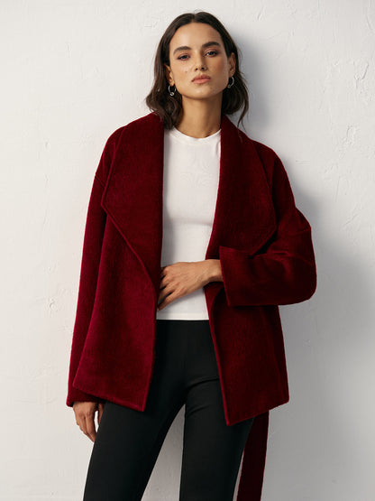 Ruœgy Manteau Portefeuille Ceinturé  Femme