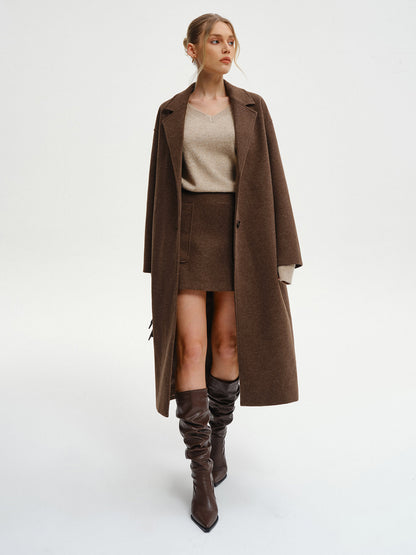Ruœgy Manteau Tweed Femme Long Femme