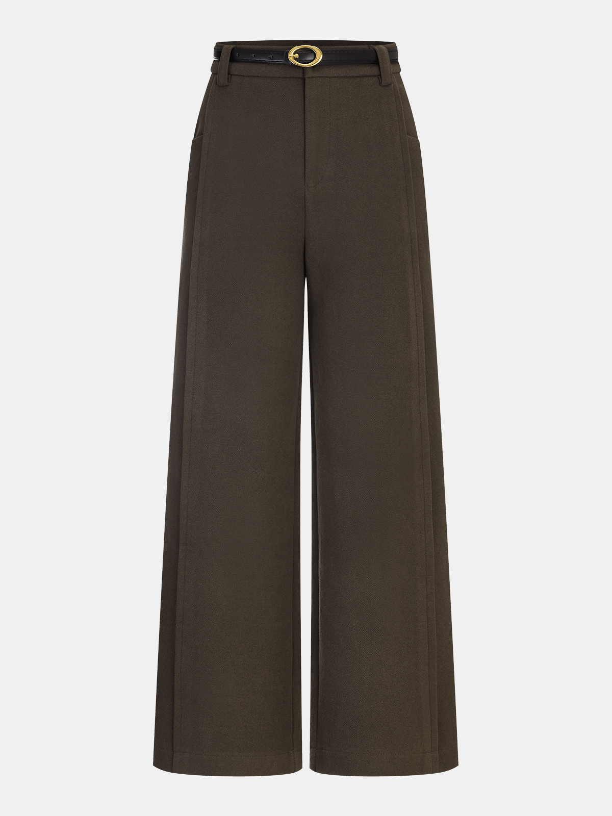 Ruœgy Pantalon Droit Ceinturé Femme