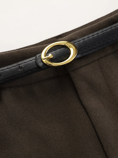 Ruœgy Pantalon Droit Ceinturé Femme