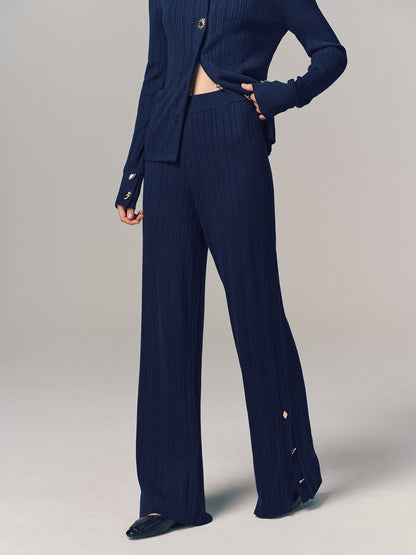 Ruœgy Pantalon Maille  À Fente Femme