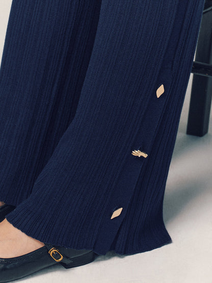 Ruœgy Pantalon Maille  À Fente Femme
