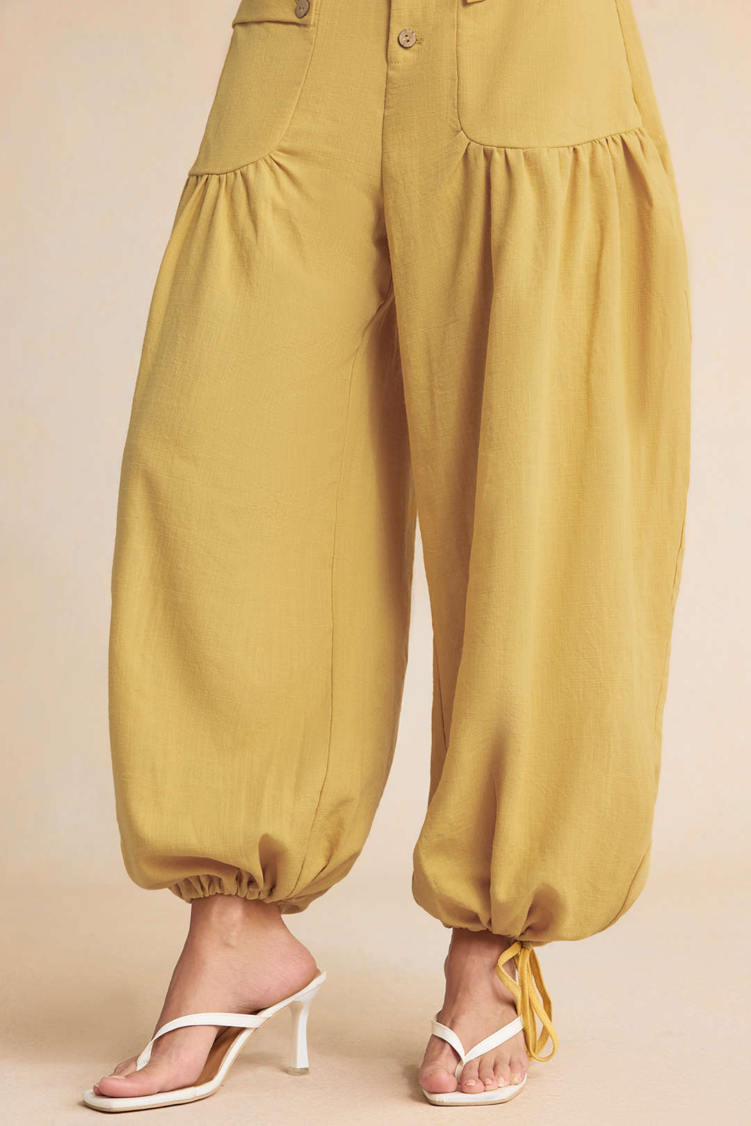 Ruœgy Pantalon Poches Boutonnées Femme