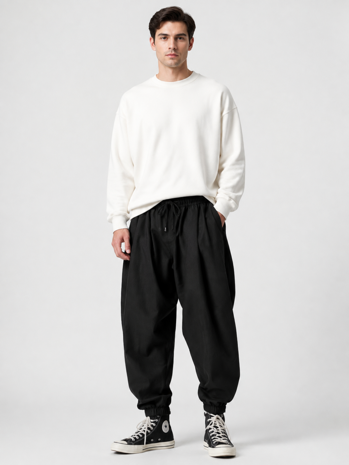 Ruœgy Pantalon Sarouel Léger Homme