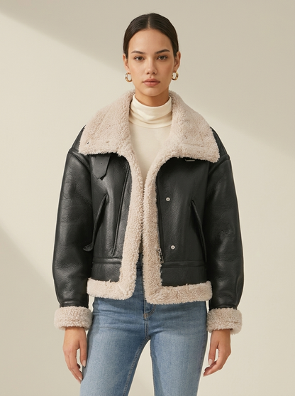 Ruœgy Veste Aviateur Doublée Sherpa Femme