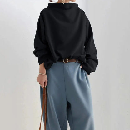 Ruœgy Pull  Oversize Col Roulé Femme