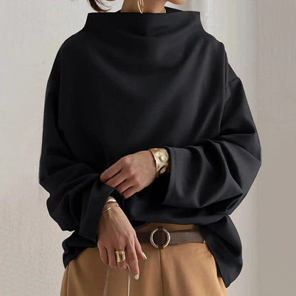 Ruœgy Pull  Oversize Col Roulé Femme