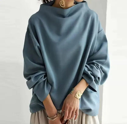 Ruœgy Pull  Oversize Col Roulé Femme