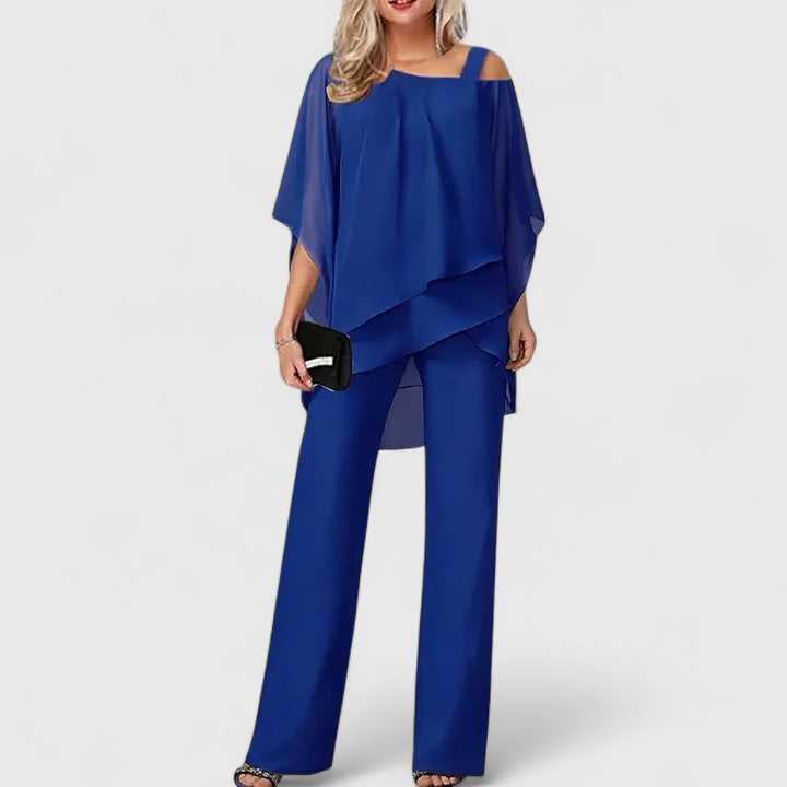 Ruœgy Ensemble Pantalon Fluide Femme