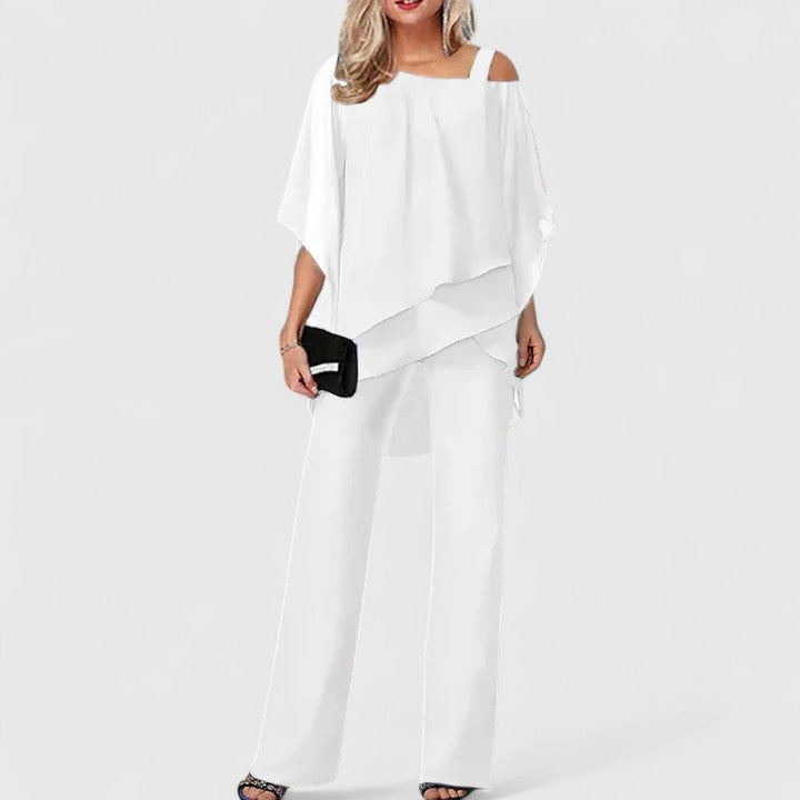 Ruœgy Ensemble Pantalon Fluide Femme