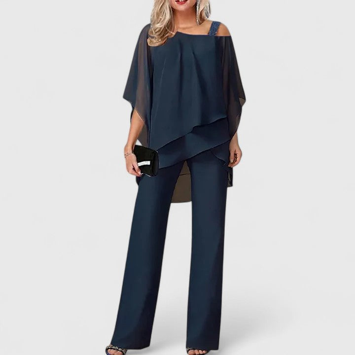Ruœgy Ensemble Pantalon Fluide Femme