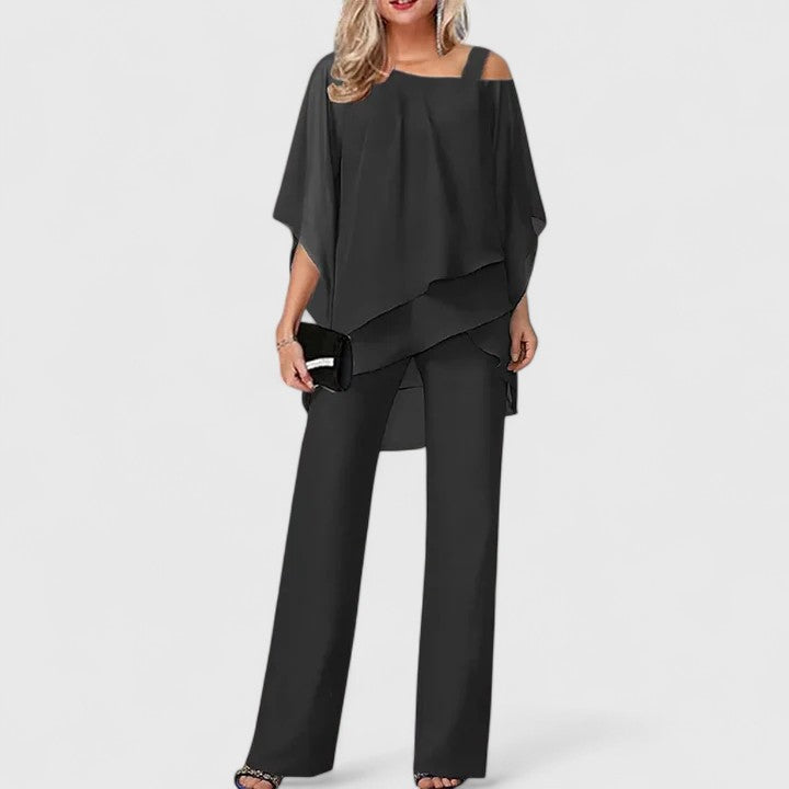 Ruœgy Ensemble Pantalon Fluide Femme