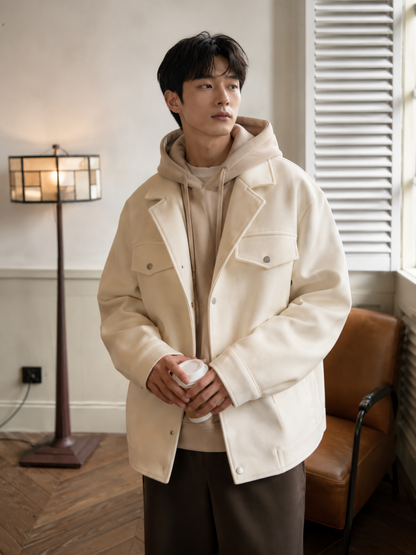 Surchemise en Coton et Cachemire Homme