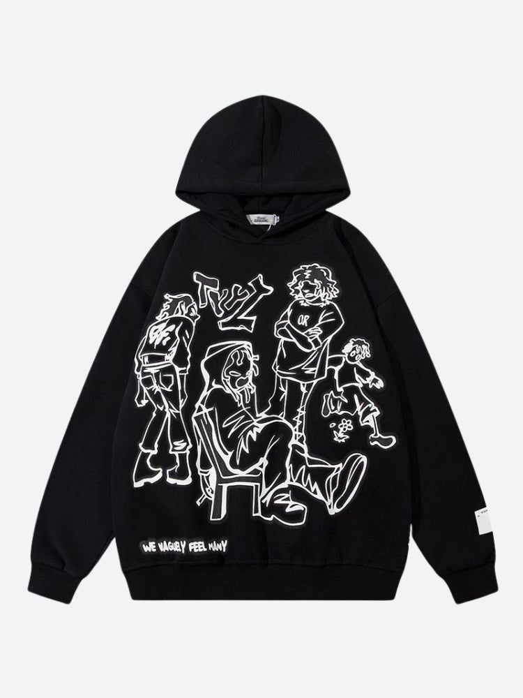 Sweat à Capuche Manga Harajuku Femme