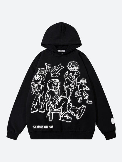 Sweat à Capuche Manga Harajuku Femme