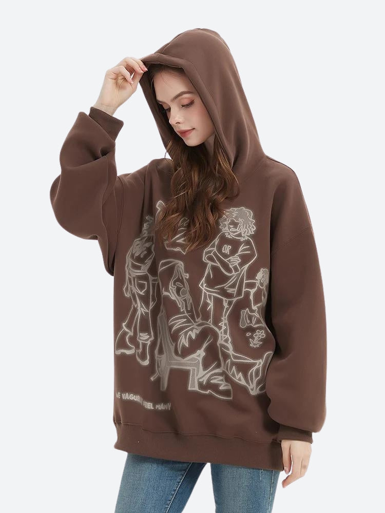 Sweat à Capuche Manga Harajuku Femme