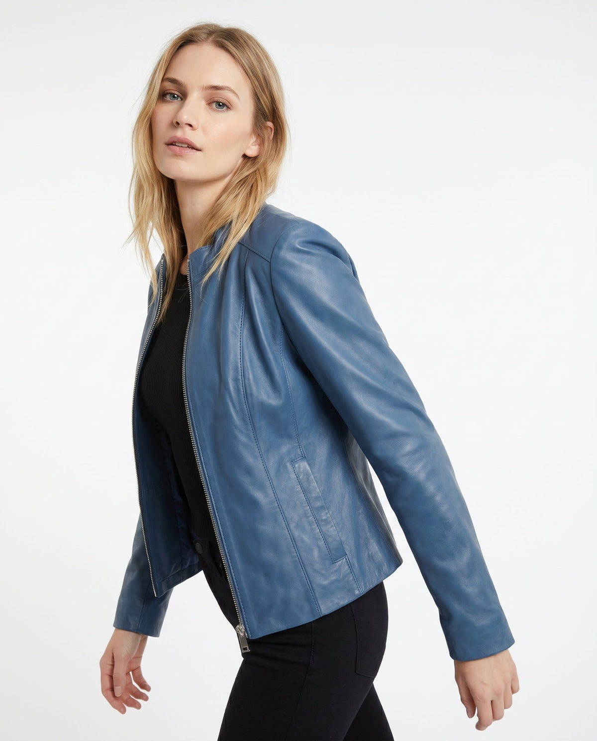 Veste Cuir Cintrée Femme