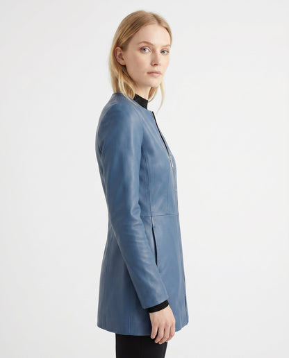 Veste Cuir Cintrée Femme