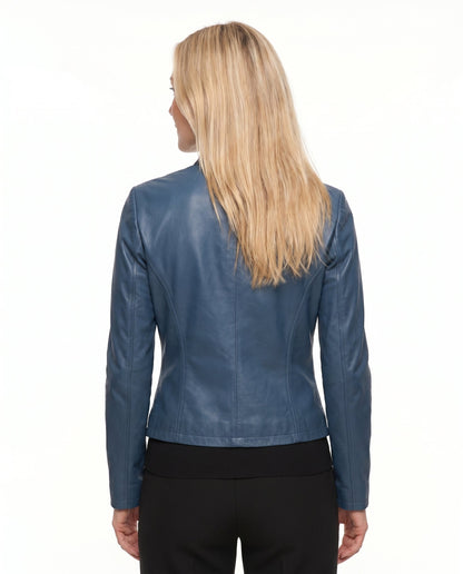 Veste Cuir Cintrée Femme