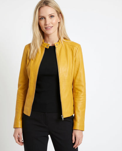 Veste Cuir Cintrée Femme