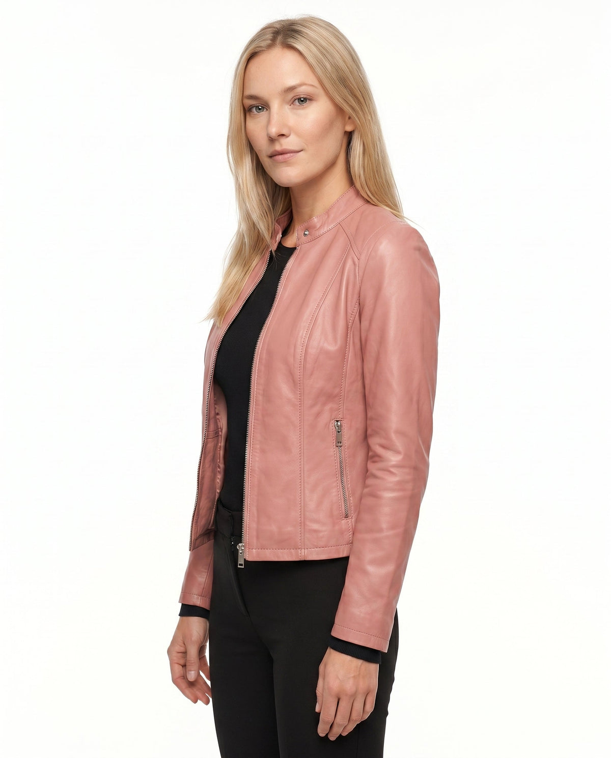 Veste Cuir Cintrée Femme