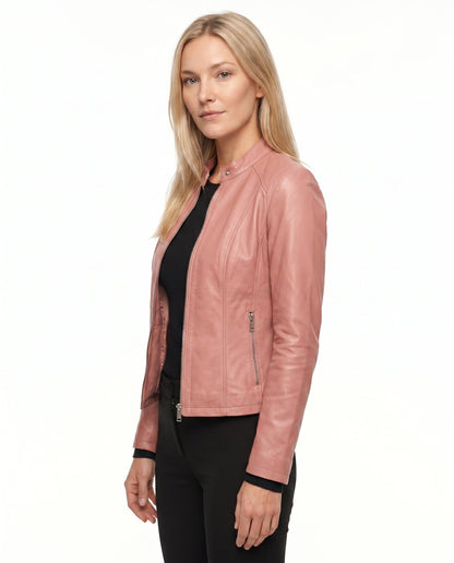 Veste Cuir Cintrée Femme