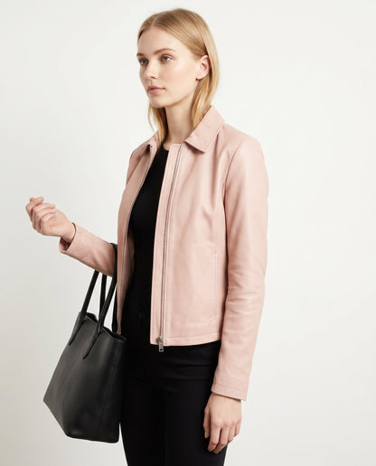 Veste Cuir Cintrée Femme
