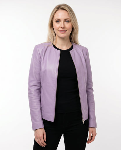 Veste Cuir Cintrée Femme