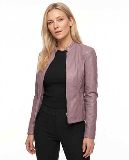 Veste Cuir Cintrée Femme