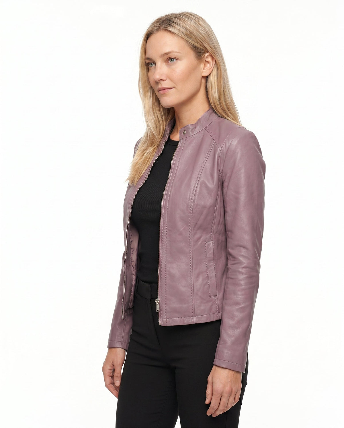 Veste Cuir Cintrée Femme