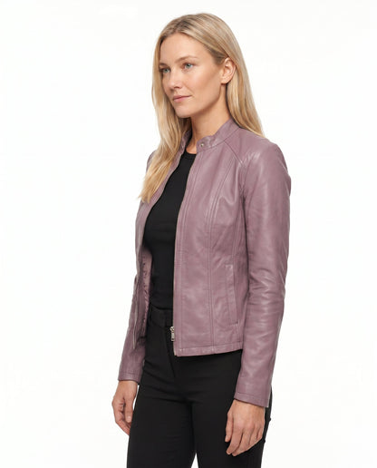 Veste Cuir Cintrée Femme