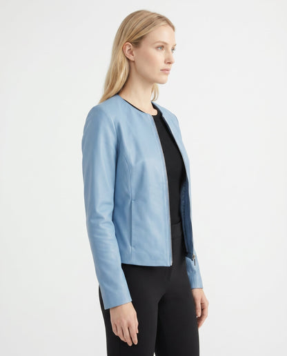 Veste Cuir Cintrée Femme