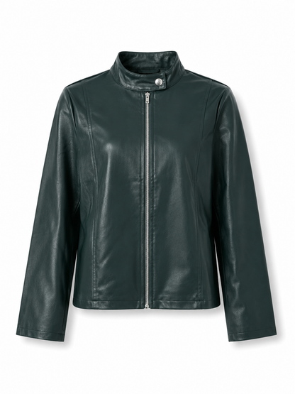 Veste Cuir Cintrée Femme