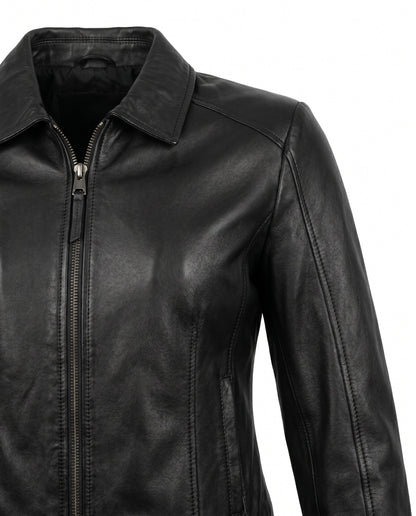 Veste Cuir Cintrée Femme