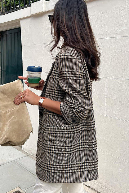 Veste Femme Ajustée en Laine à Col Montant, Style Cardigan