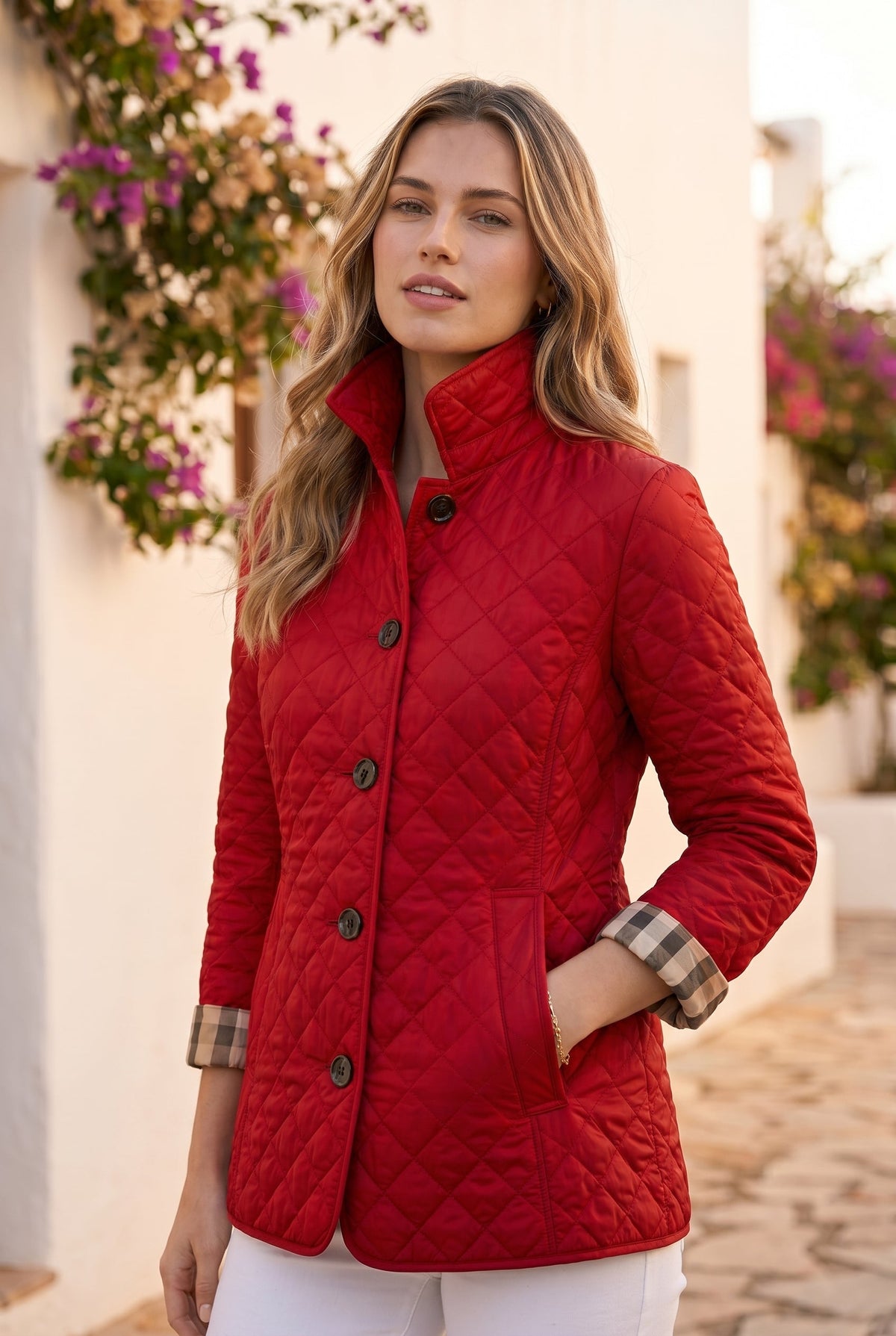 Veste Matelassée Coupe Cintrée Femme