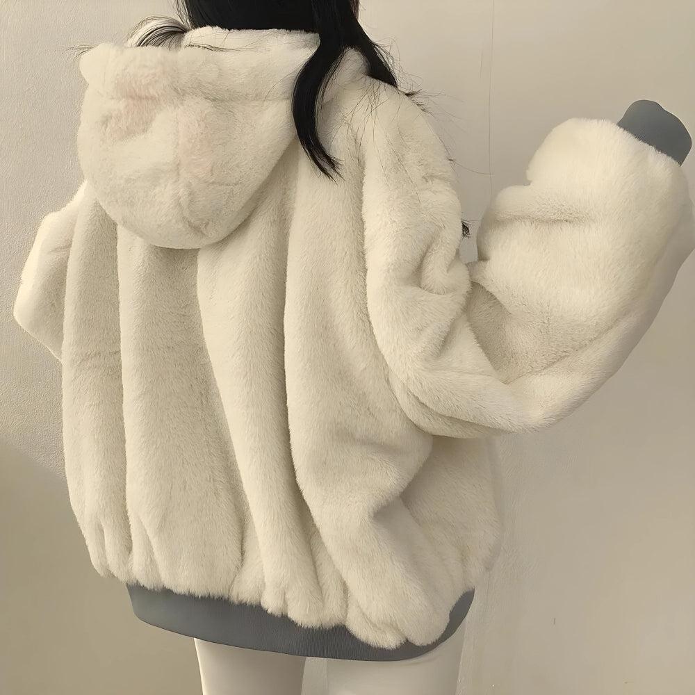 Veste Teddy Réversible Femme