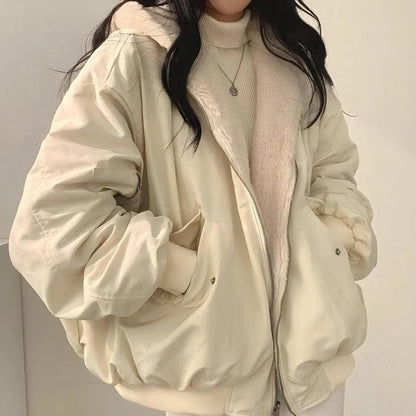 Veste Teddy Réversible Femme