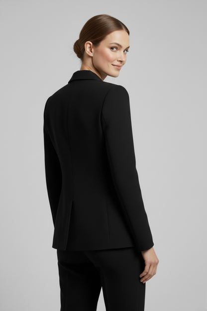 Ruœgy Blazer Croisé Boutons Dorés Femme