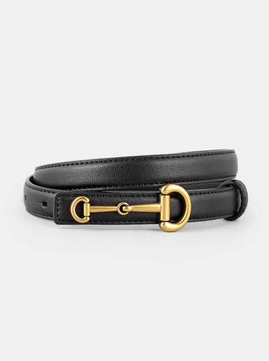 Ruœgy Horsebit Buckle Thin Belt