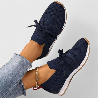 Ruœgy Baskets Orthopédiques à Lacets en Maille Femme