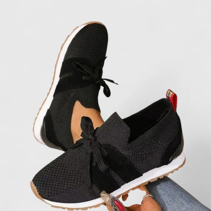 Ruœgy Baskets Orthopédiques à Lacets en Maille Femme