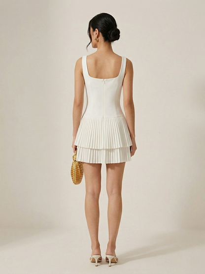 Ruœgy Robe Mini Col Carré Femme
