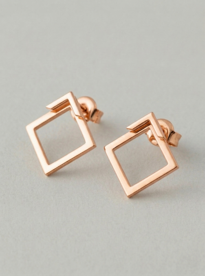 Ruœgy Boucles d’oreilles Carrées Femme