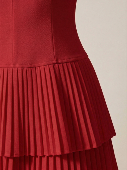 Ruœgy Robe Mini Col Carré Femme
