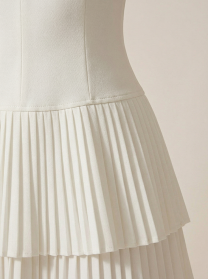 Ruœgy Robe Mini Col Carré Femme