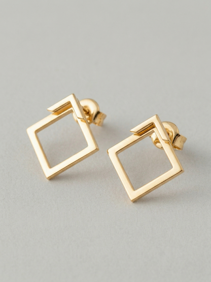 Ruœgy Boucles d’oreilles Carrées Femme