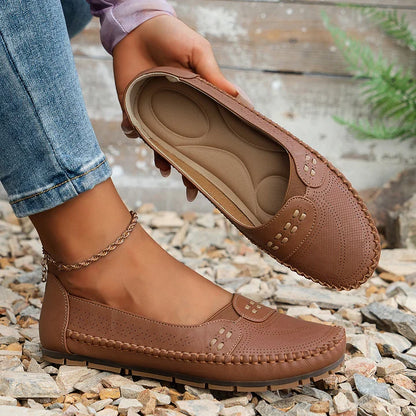 Ruœgy Chaussures Plates Orthopédiques Perforées Femme