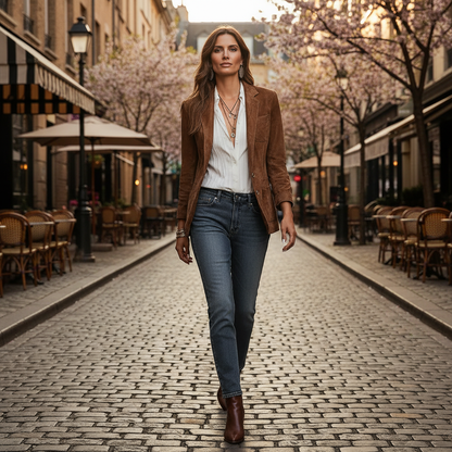 Ruœgy Blazer En Suédine Femme